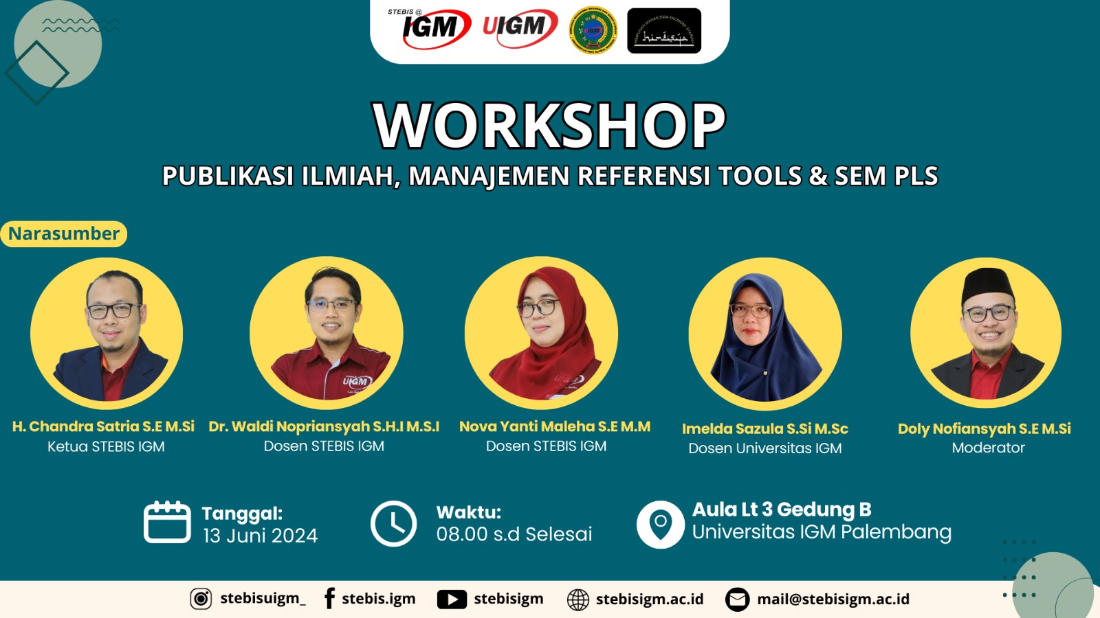 Kampus IGM Palembang Menggelar Workshop Publikasi Ilmiah Manajemen Referensi dan SEM PLS
